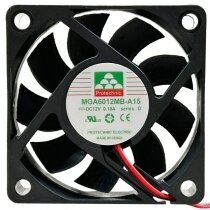 Protechnic MGA6012MB-A15 DC 12V 0.18A 2 Wires Axial Cooling Fan