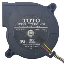 TOTO TYF450LJ08 DC 12V 0.33A 3.96W 3 Wires Blower Cooling Fan