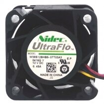 Nidec UltraFlo W38S12BHB5-07T03A3 DC 12V 0.45A 4 Wires Axial Cooling Fan