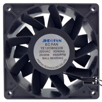 JHD FAN YE12038H220B AC 220V 25/26W Ball Bearing 4500RPM Axial EC Fan