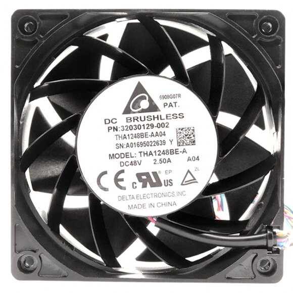 Delta THA1248BE-A 32030129-002 48V 2.50A DC Brushless Axial Cooling Fan