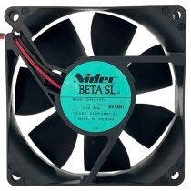 Nidec D08T-12PU DC 12V 0.22Amp 2 Wires Axial Cooling Fan