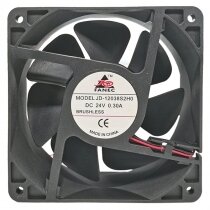 FANEC JD-12038S2H0 24V 0.30A 2 Wires DC Brushless Axial Cooling Fan