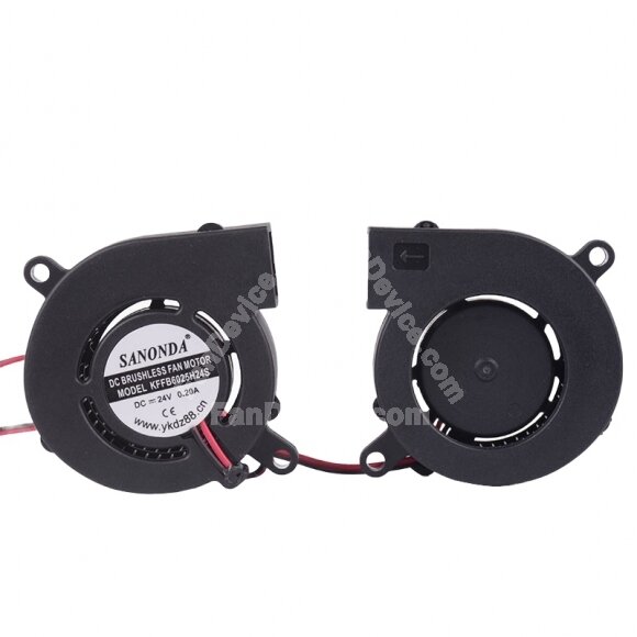 SANONDA KFFB6025H24S 24V 0.20A 2 Wires DC Brushless Axial Fan