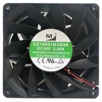 YM DZ14051B24HA DC 24V 2.00A 2 Wires Axial Cooling Fan