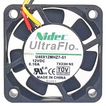 Nidec U40X12MHZ7-51 DC 12V 0.10A Axial Cooling Fan