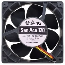 Sanyo 9G1224G1D03 DC 24V 0.50A 2 / 3 Wires Axial Fan