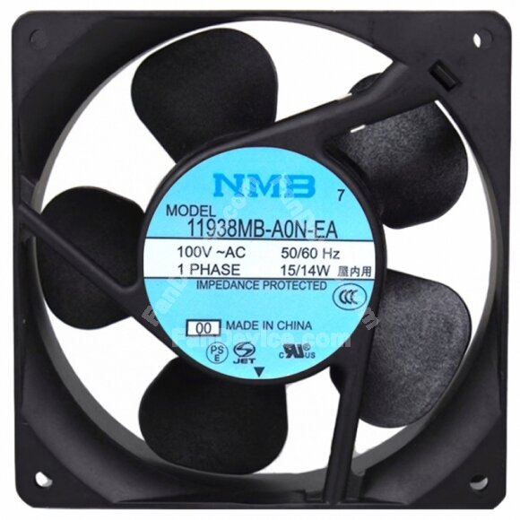 NMB 11938MB-A0N-EA AC 100V 15/14W 12038 Impedance Protected Axial Fan