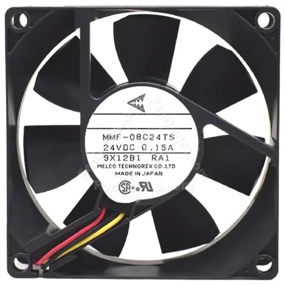 Mitsubishi MMF-08C24TS RA1 DC 24V 0.15A 3 Wires Axial Cooling Fan