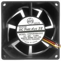 Sanyo 109P0848H202 48V 0.06A DC Brushless 3 Wires Axial Cooling Fan