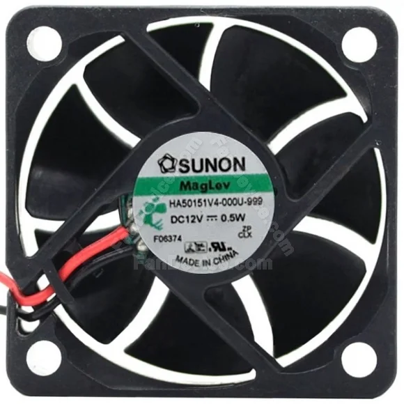 Sunon HA50151V4-000U-999 DC 12V 0.5W 2 Wires Maglev Cooling Fan