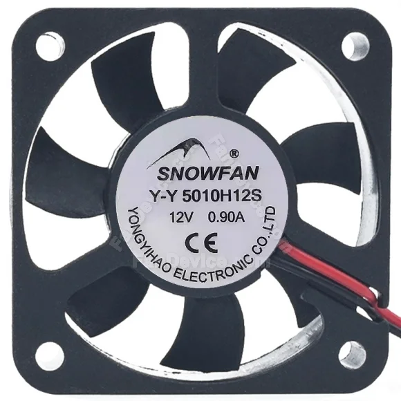 SNOWFAN Y-Y5010H12S DC 12V 0.90A 2 Wires Axial Cooling Fan
