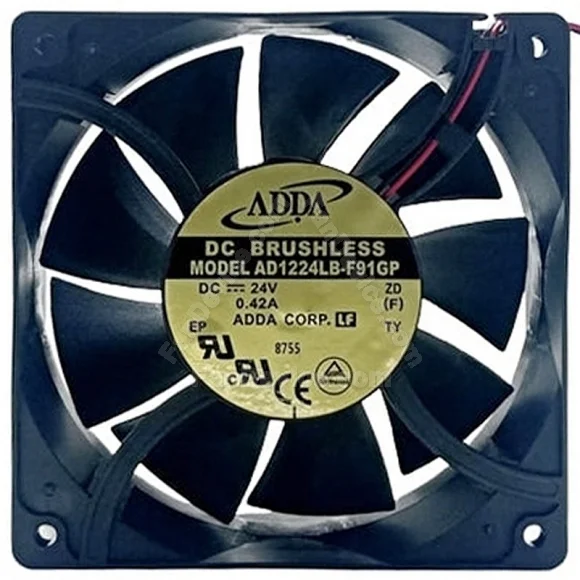 ADDA AD1224LB-F91GP 24V 0.42A DC Brushless 2 Wires Axial Cooling Fan