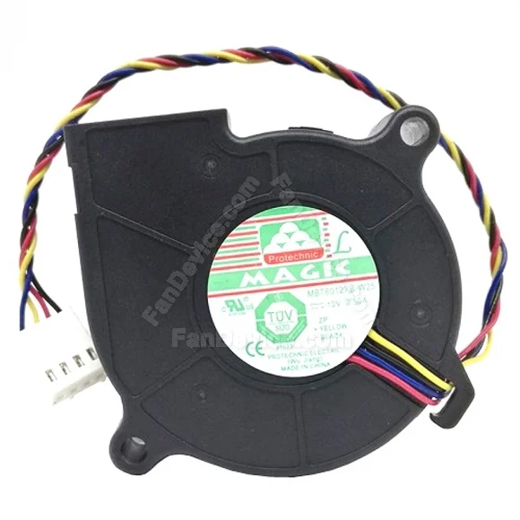 Protechnic Magic MBT6012XB-W25 DC 12V 0.50A 4 Wires PWM Cooling Fan