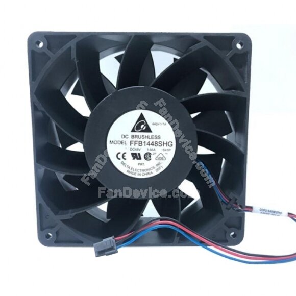 Delta FFB1448SHG DC 48V 1.66A 3 Wires Axial Cooling Fan
