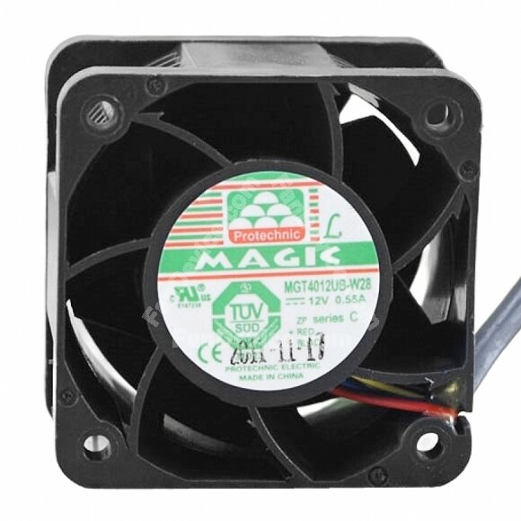 MAGIC MGT4012UB-W28 DC 12V 0.55A 2 Wires / 3 Wires / 4 Wires Axial Cooling Fan