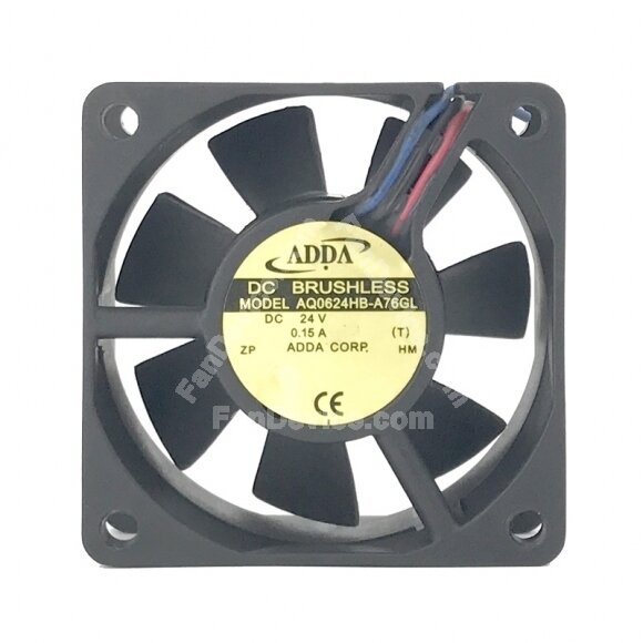 ADDA AQ0624HB-A76GL DC 24V 0.15A 3 Wires Axial Cooling Fan