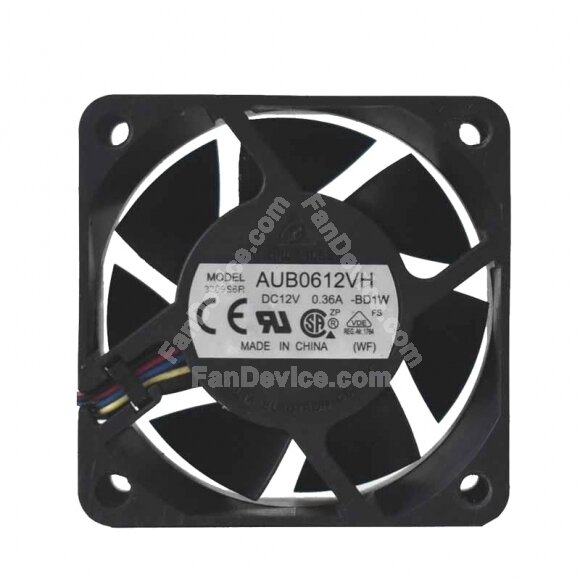 Delta AUB0612VH DC 12V 0.36A 2 Wires / 3 Wires / 4 Wires Axial Cooling Fan