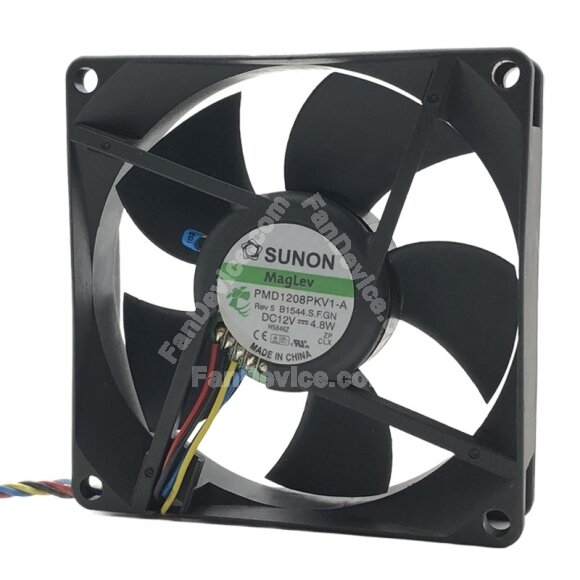Sunon PMD1208PKV1-A DC 12V 4.8W 2 Wires / 3 Wires / 4 Wires Axial Cooling Fan