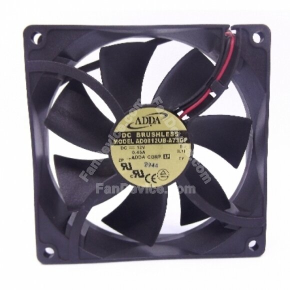 ADDA AD0912UB-A73GP DC 12V 0.46A 2 Wires / 3 Wires Axial Cooling Fan