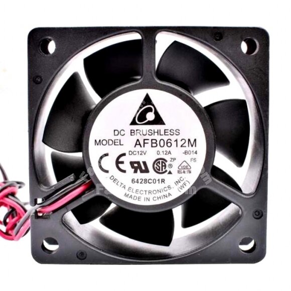Delta AFB0612M DC 12V 0.12A 2 Wires / 3 Wires Axial Cooling Fan