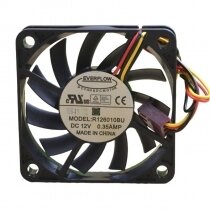 EVERFLOW R126010BU DC 12V 0.35A 2 Wires / 3 Wires Axial Cooling Fan