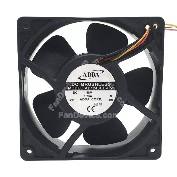 ADDA AD1248UB-F52 DC 48V 0.23A 12038 Axial Brushless Cooling Fan