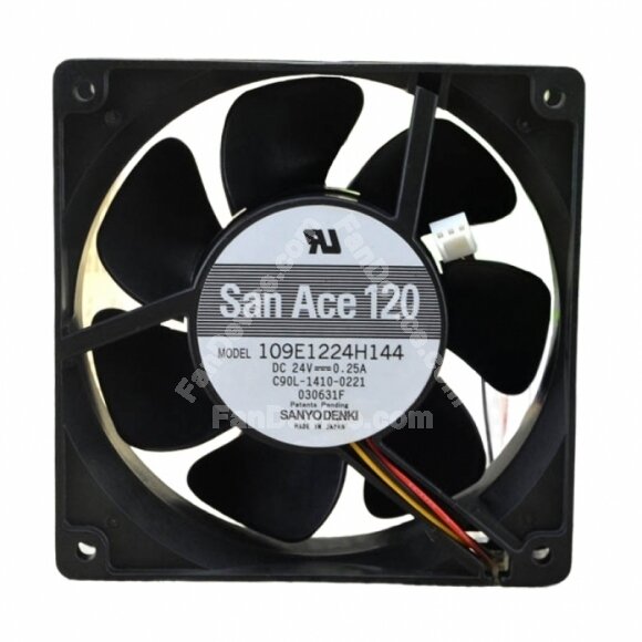 Sanyo Denki San Ace 120 109E1224H144 DC 24V 0.25A 2 Wires / 3 Wires Axial Cooling Fan
