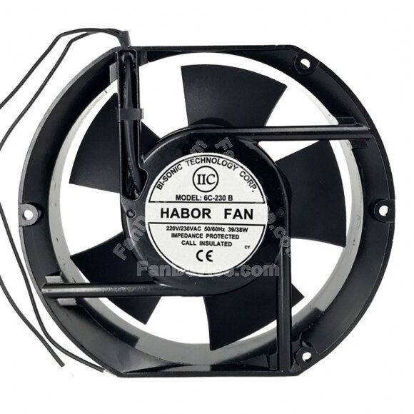 HABOR FAN 6C-230B AC 220V/230V 39/38W 17251 Axial Cooling Fan