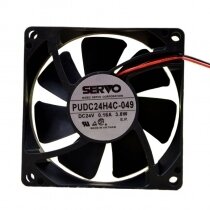 Servo PUDC24H4C-049 DC 24V 0.16A 3.8W 2 Wires Axial Cooling Fan