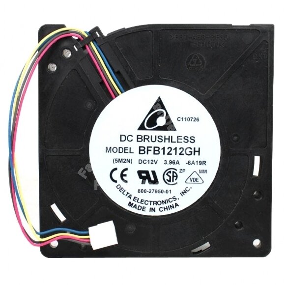 Delta BFB1212GH DC 12V 3.96A 2 Wires / 3 Wires / 4 Wires Blower Cooling Fan