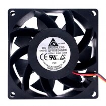Delta QFR0824GHE DC 24V 0.60A 2 Wires / 3 Wires Axial Cooling Fan