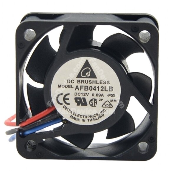 Delta AFB0412LB-S12S DC 12V 0.09A 2 Wires / 3 Wires Axial Cooling Fan