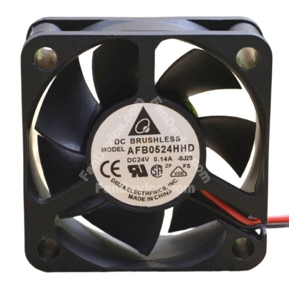 Delta AFB0524HHD DC 24V 0.14A 2 Wires / 3 Wires Axial Cooling Fan