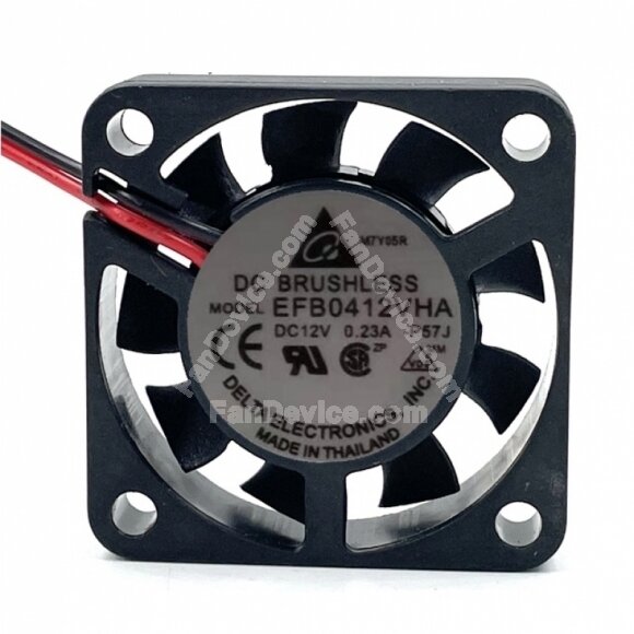 Delta EFB0412VHA DC 12V 0.23A 2 Wires / 3 Wires / 4 Wires Axial Cooling Fan