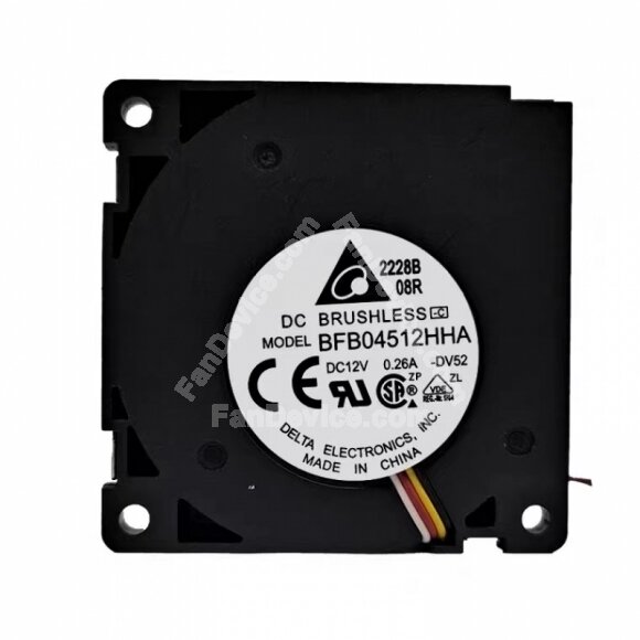 Delta BFB04512HHA DC 12V 0.26A 2 Wires / 4 Wires Blower Cooling Fan