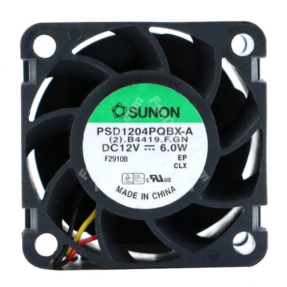 Sunon PSD1204PQBX-A DC 12V 6.0W 2 Wires / 3 Wires Axial Cooling Fan