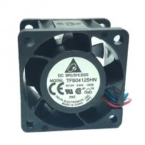 Delta TFB0412SHN DC 12V 0.60A 3 Wires Axial Cooling Fan