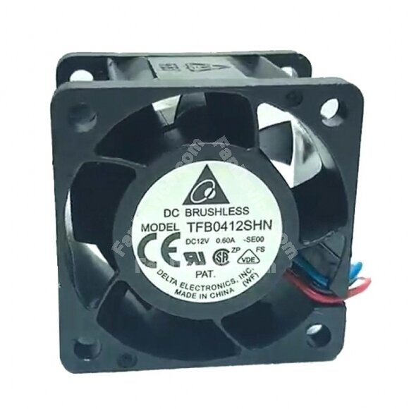 Delta TFB0412SHN DC 12V 0.60A 3 Wires Axial Cooling Fan