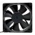 HF DF1202512SEL DC 12V 0.16A 1.92W 2 Wires Axial Cooling Fan