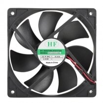 HF DF1202512SEL DC 12V 0.16A 1.92W 2 Wires Axial Cooling Fan