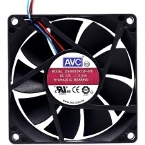 AVC DS08015R12H-006 DC 12V 0.50A 2 Wires / 3 Wires Axial Cooling Fan