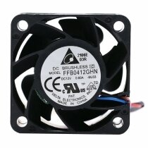Delta FFB0412GHN DC 12V 0.6A 3 Wires / 4 Wires Axial Cooling Fan