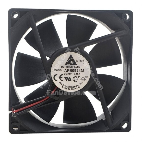 Delta AFB0924M DC 24V 0.15A 2 Wires / 3 Wires Axial Cooling Fan