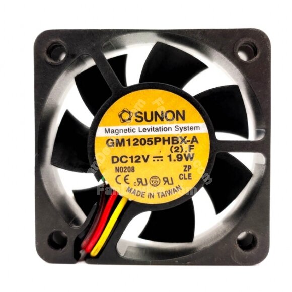 Sunon GM1205PHBX-A DC 12V 1.9W 5015 Axial Cooling Fan