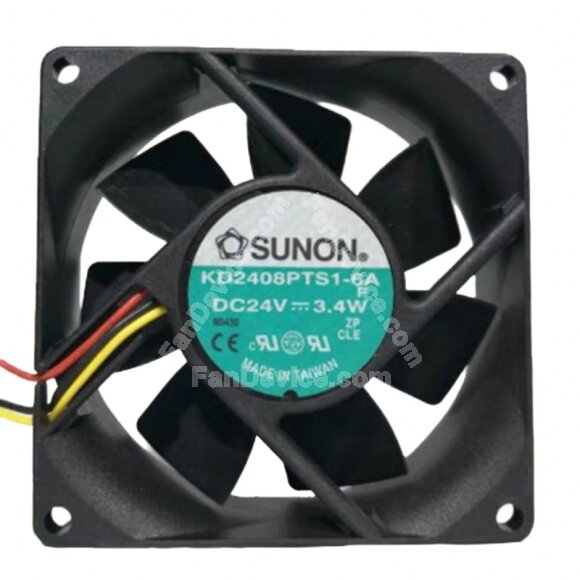 Sunon KD2408PTS1-6A DC 24V 3.4W 8025 Axial Cooling Fan