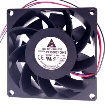 Delta PFB0824GHE DC 24V 0.54A 8038 Axial Brushless Cooling Fan