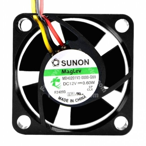 Sunon MB40201V2-0000-G99 DC 12V 0.6W 2 Wires / 3 Wires Axial Cooling Fan