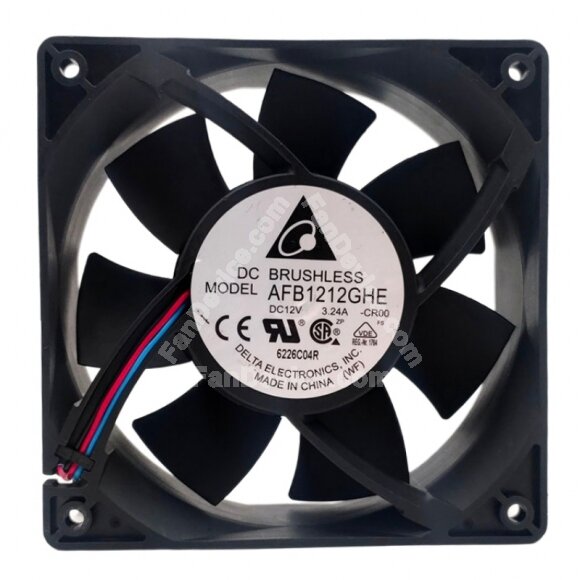 Delta AFB1212GHE DC 12V 3.24A 12038 Axial Brushless Cooling Fan