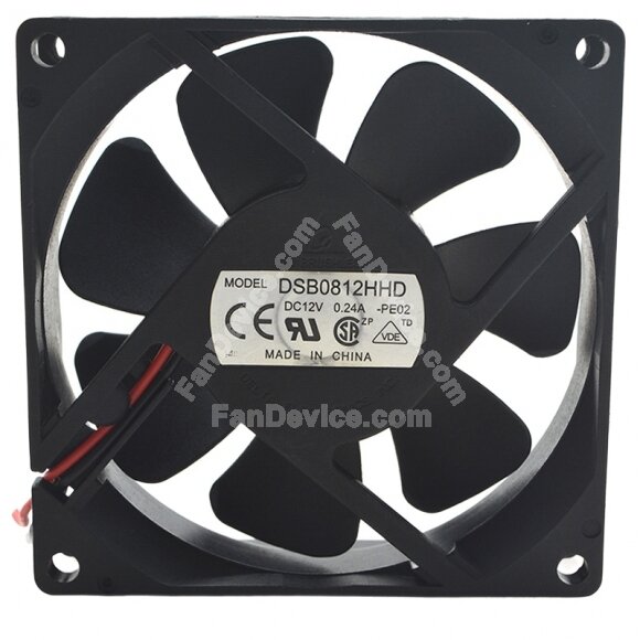 Delta DSB0812HHD DC 12V 0.24A 8020 Axial Cooling Fan